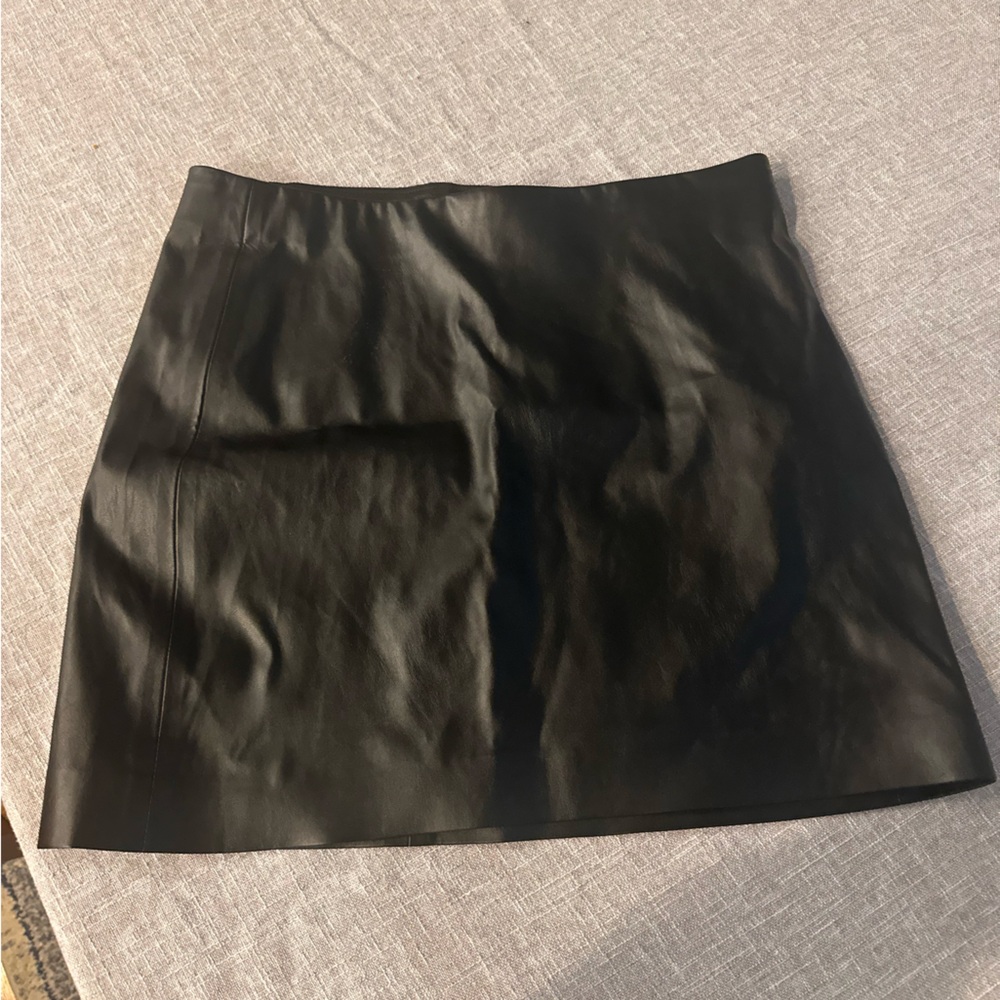 Black Leather Skirt